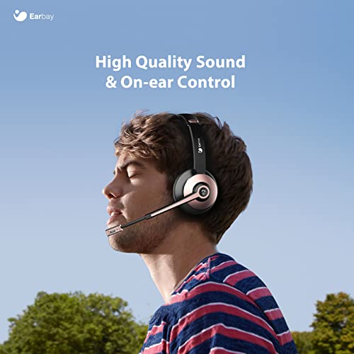 Wireless Headphones with Microphone Noise Cancelling,