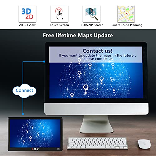 GPS Navigation for Truck Drivers 7-inchVoice Guidance and Speed Camera Warning 2022 Americas Maps