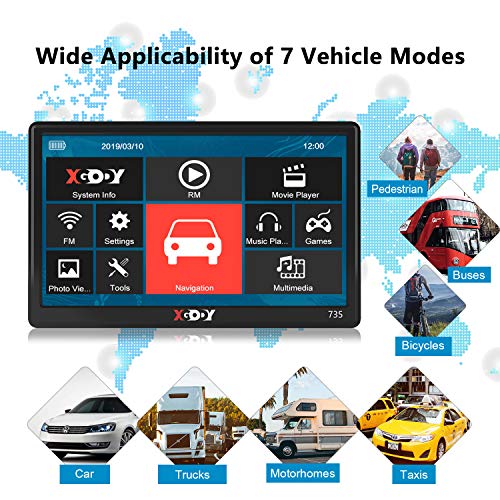 GPS Navigation for Truck Drivers 7-inchVoice Guidance and Speed Camera Warning 2022 Americas Maps