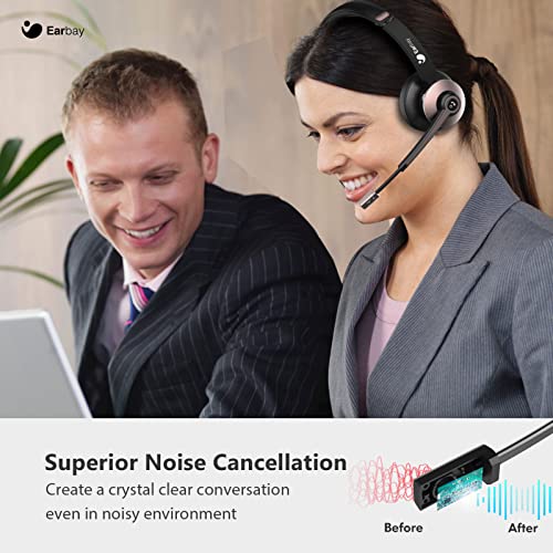 Wireless Headphones with Microphone Noise Cancelling,