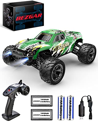 BEZGAR 7 Hobby Grade 1:16 Scale Remote Control 2024 Truck, 4WD High Speed 40+ Kmh